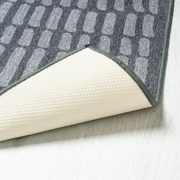 Ковер безворсовый, серый 133x195 см IKEA OMTÄNKSAM ОМТЭНКСАМ 004.694.55 - фото 3