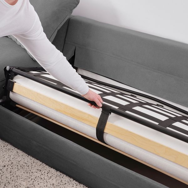 3-местный диван-кровать с козеткой, Ljungen классический серый IKEA GRÖNLID 795.366.16 - фото 6