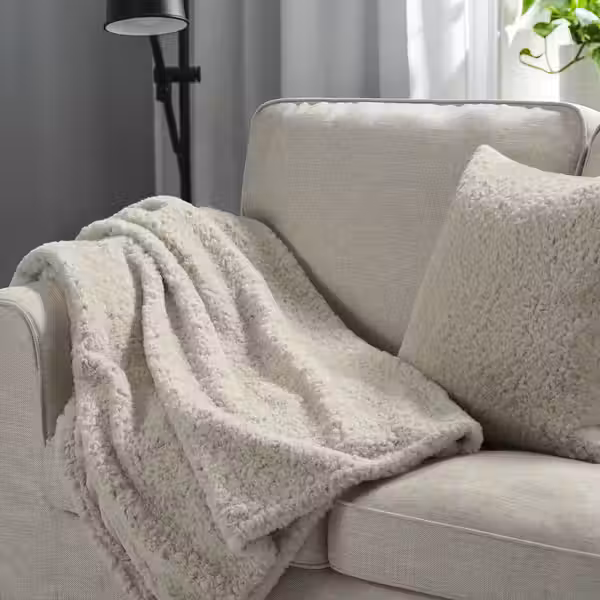 NÄTNÄVA Плед - бежевый 130x170 см - фото 2