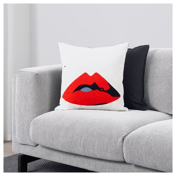 Чехол на подушку ОМЕДЕЛЬБАР, губы (50x50 см) - схема-чертеж с размерами