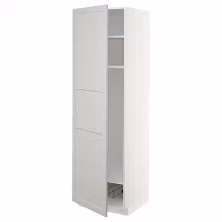 METOD Выс шкаф с полками/проволоч корзин