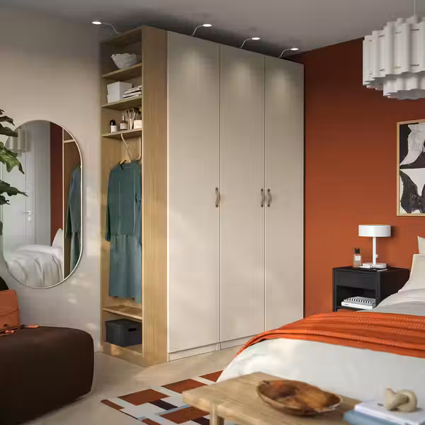 PAX / REINSVOLL Гардероб, комбинация - схема-чертеж с размерами