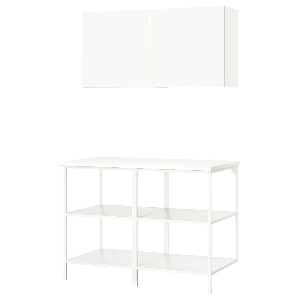 Комбинация для хранения, белый, 123x63.5x207 см IKEA BEGIVENHET БЕГИВЕНХЕТ 995.481.14 - фото 1