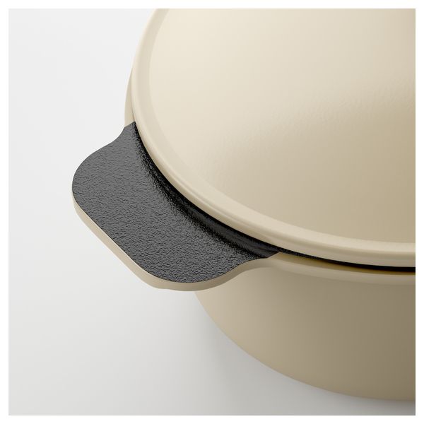 Казан с крышкой СЕНИОР, белый белый с оттенком (5 л) - схема-чертеж с размерами