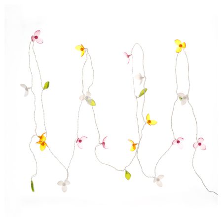 Гирлянда, 24 лампы, для дома и улицы КИЛОМЕТР, цветок, лист