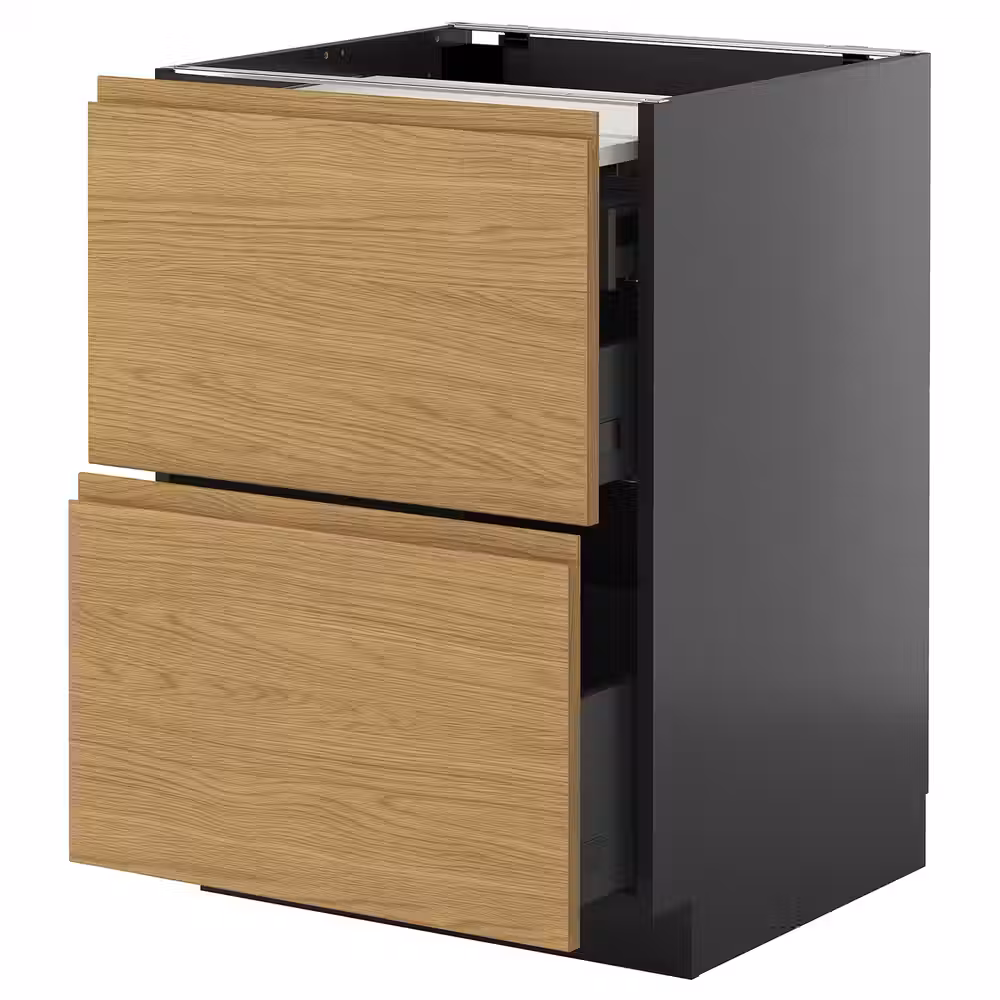 METOD / KNIVSHULT Напольный шкаф с выдвиж панелью/3ящ - фото 1