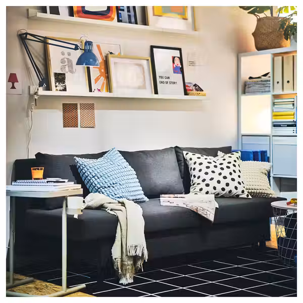 ÄLVDALEN 3-местный диван-кровать - Knisa темно-серый - фото 6