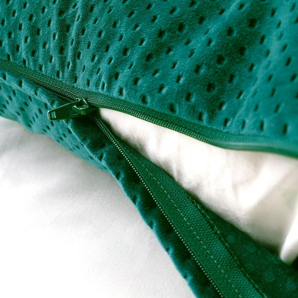 Чехол на подушку, темно-зеленый 50x50 см IKEA ВЕНЧЕ 704.556.43 - схема-чертеж с размерами