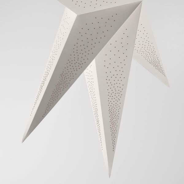 Абажур, 90 см, орнамент «точки» белый IKEA STRÅLA СТРОЛА 805.633.74 - фото 3