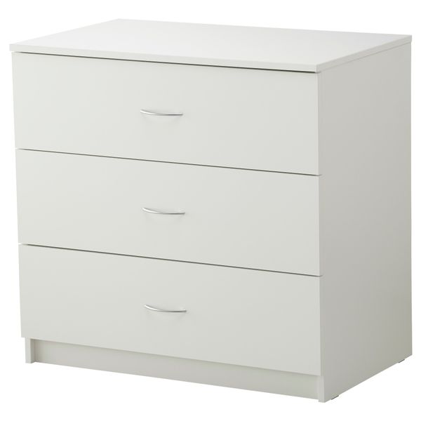 Комод с 3 ящиками ТОДАЛЕН, белый (80x77 см) - фото 1