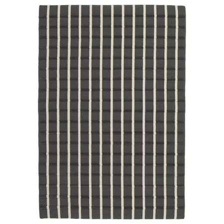 Ковер безворсовый, серый ручная работа серый, белый 133x195 см IKEA ФОУЛУМ 603.820.77