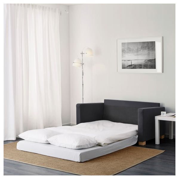 Диван-кровать 2-местная СОЛЬСТА, Ранста Норсбру темно-серый - фото 5