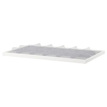 Выдвижная полка с разделителем, белый, прозрачный 100x58 см IKEA КОМПЛИМЕНТ 692.429.83