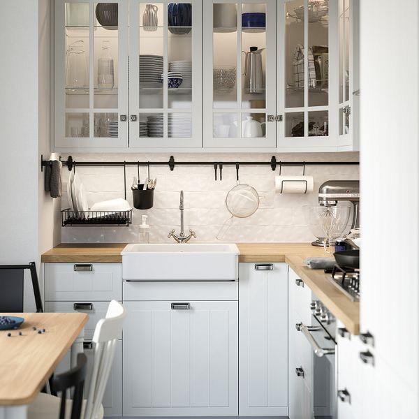 Фронтальная панель ящика, белый 60x20 см IKEA STENSUND СТЕНСУНД 404.514.20 - схема-чертеж с размерами