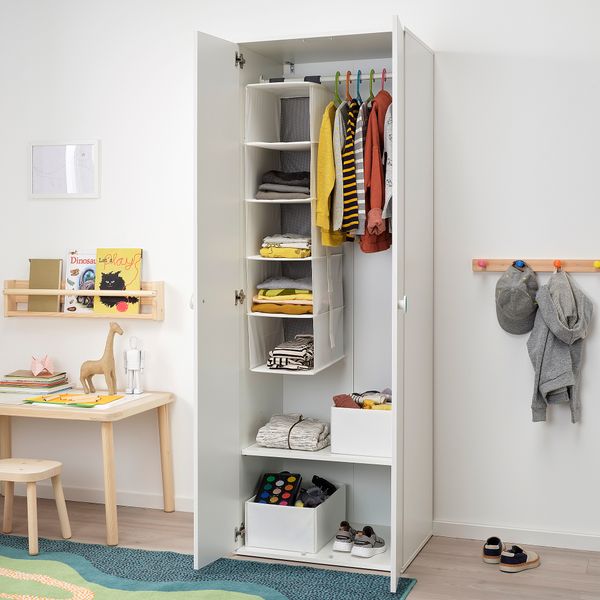 Шкаф платяной, белый, 60x51x178 см IKEA LÖRDAGSGODISHUS ГОДИХУС 504.224.94 - фото 4