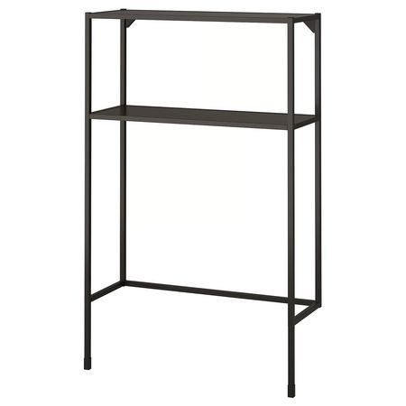ENHET Каркас с полками д/стиральн машины - антрацит 80x30x129 см