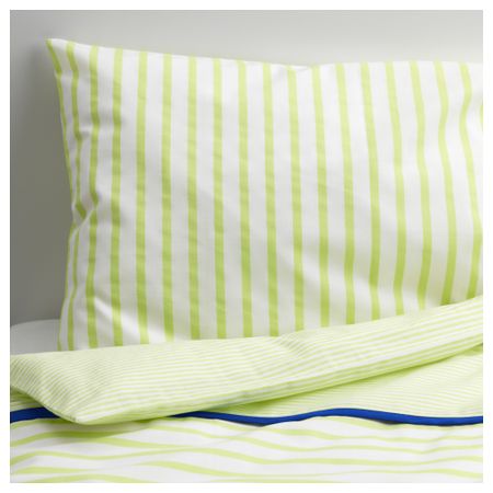 Пододеяльник, наволочка для кроватки СКЭМТСАМ, зеленый (110x125/35x55 см)
