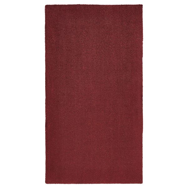 Ковер, короткий ворс, темно-красный 80x150 см IKEA TYVELSE ТЮВЕЛЬСЕ 704.437.87 - фото 1