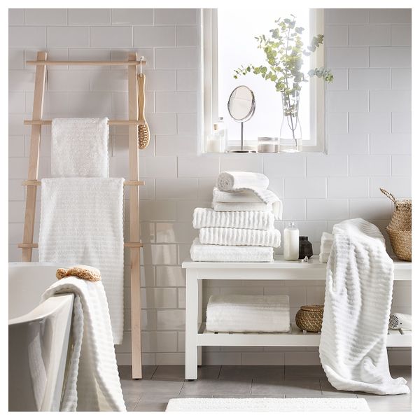 Банное полотенце, белый 70x140 см IKEA FLODALEN ФЛОДАРЕН 003.808.73 - фото 2