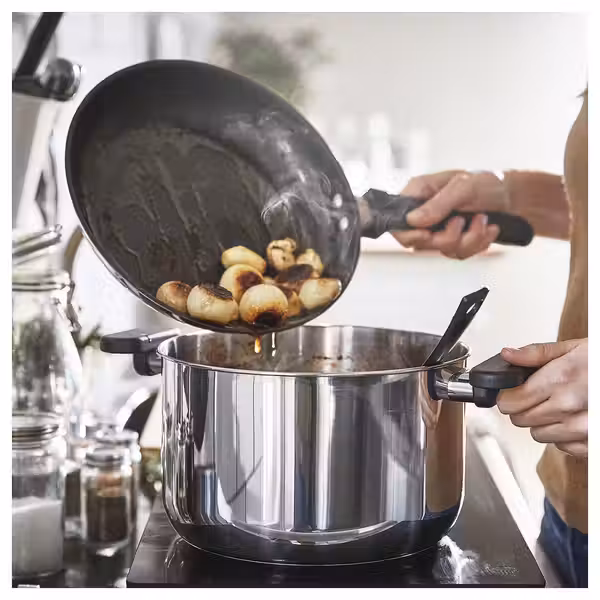 MIDDAGSMAT Сковорода - антипригарное покрытие/нержавеющ сталь 24 см - фото 5