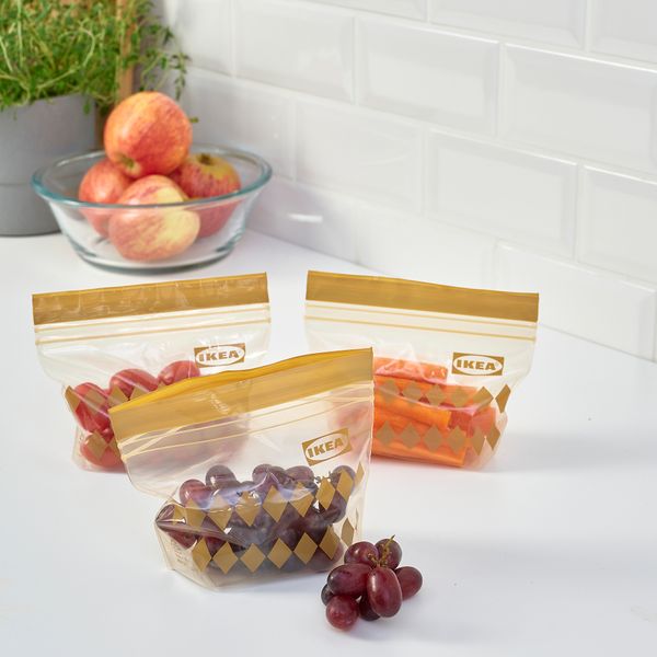 Пакет закрывающийся, 0.3 л, с рисунком/коричневый IKEA ISTAD ИСТАД 905.406.69 - фото 4