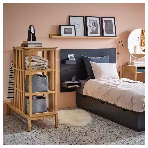 NORDKISA Открытый гардероб/раздвижная дверь - бамбук 120x123 см - фото 5