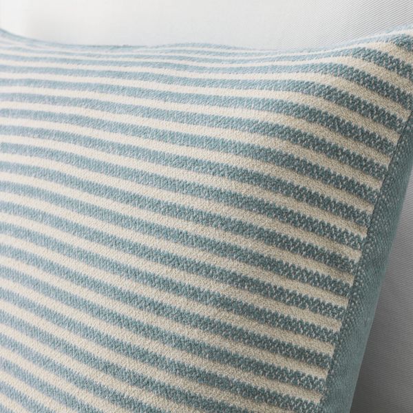 Чехол на подушку, бирюзовый/белый 40x65 см IKEA СНЁФРИД 504.149.22 - фото 3