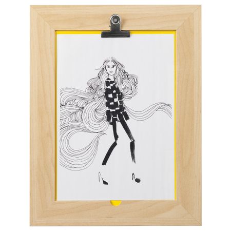 Картина БИАРУМ, под березу, желтый (31x39 см)