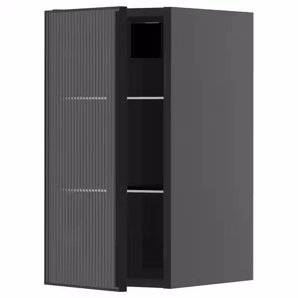 METOD Навесной шкаф/полки/стеклян дверца - фото 1