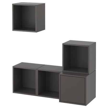 EKET Комбинация настенных шкафов - темно-серый 105x35x120 см