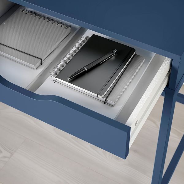 Письменный стол, черно-синий, 132x58 см IKEA ALEX АЛЕКС 705.904.72 - фото 6