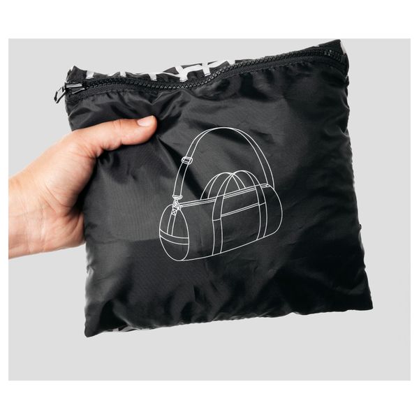 Спортивная сумка КНЭЛЛА, черный, белый - схема-чертеж с размерами