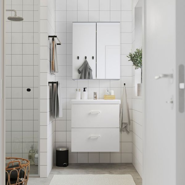 IKEA в интерьере ванной