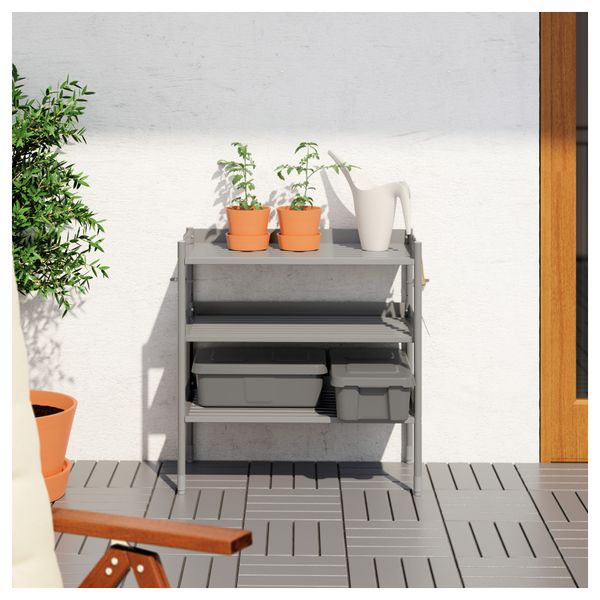 Стеллаж для дома/сада ХИНДЭ, серый (78x82 см) - фото 3