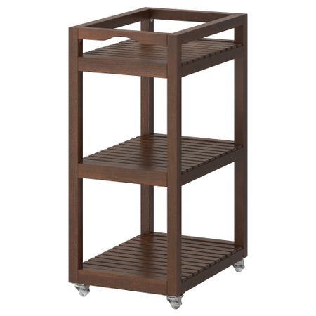 Тележка МОЛЬГЕР, темно-коричневый (33x47x76 см)