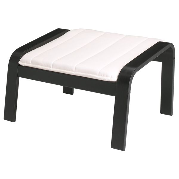 Табурет для ног ПОЭНГ, морилка черно-коричнев, Ранста неокрашенный - фото 1