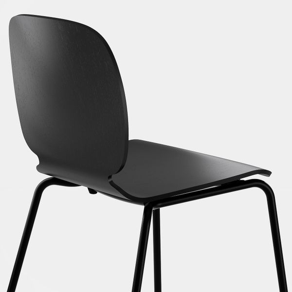 Стол и 4 стула, дуб/черный 120/180 см IKEA EKEDALEN ЭКЕДАЛЕН / SVENBERTIL СВЕН-БЕРТИЛЬ 492.214.15 - схема-чертеж с размерами