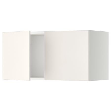 Навесной шкаф с 2 дверями МЕТОД, белый, Веддинге белый (80x40 см)
