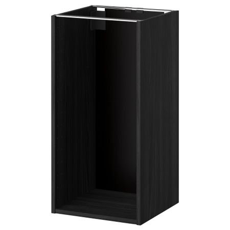 Каркас напольного шкафа, под дерево черный, 40x37x80 см IKEA METOD МЕТОД 802.056.44