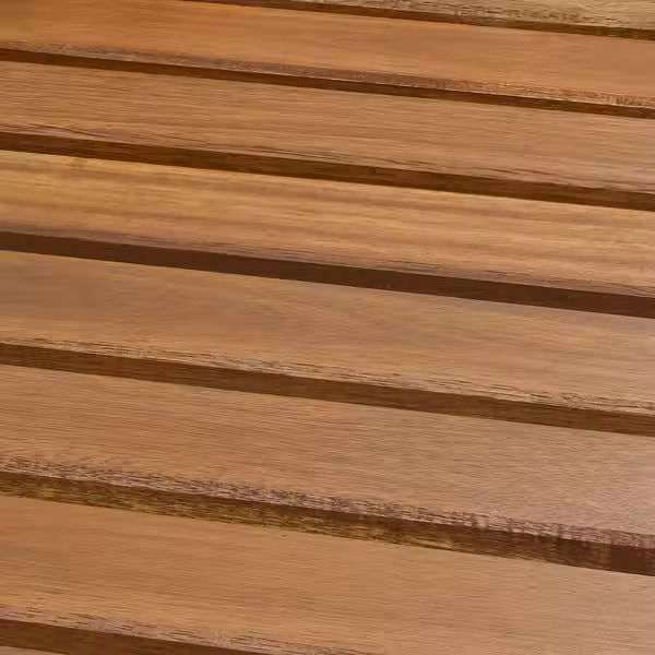 NÄMMARÖ Секция модульного садового дивана - светло-коричневая морилка 81x81 см - фото 5