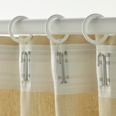 Гардин кольцо с зажимом и крючком, белый 38 мм IKEA SYRLIG СИРЛИГ 503.707.15