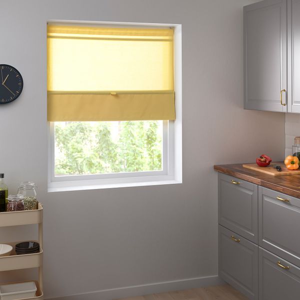 Римская штора, желтый 80x160 см IKEA RINGBLOMMA РИНГБЛУММА 004.456.19 - схема-чертеж с размерами