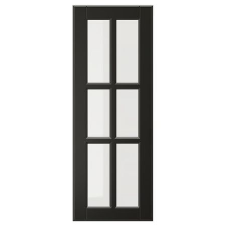 BODBYN Стеклянная дверь - чёрный 30x80 см
