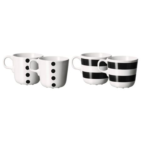 Кружка УНГДОМ, белый, черный (21 сл)