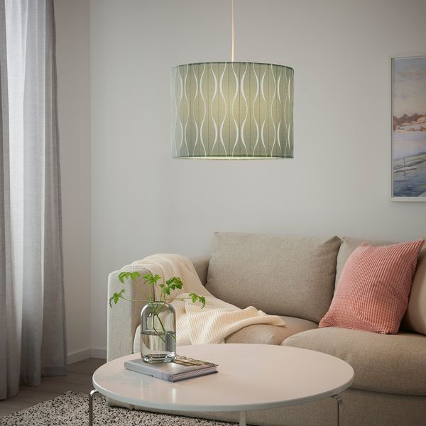 Подвесной светильник, 42 см, синий, серебристый IKEA HEMMAHOS ХЕММАХОС, LÖKNÄS ЛЁКНЭС 994.160.24 - фото 3