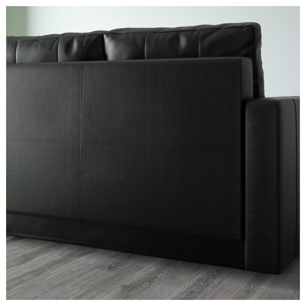 Диван-кровать 3-местный ФРИХЕТЭН, Бумстад черный - схема-чертеж с размерами