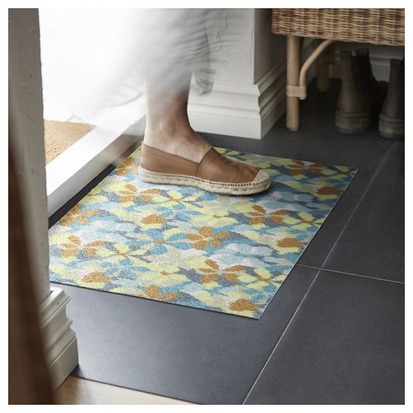 Придверный коврик, цветок, разноцветный, 40x60 см IKEA VÄLFÄRD 005.978.96 - фото 5