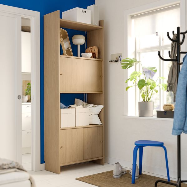 Комбинация для хранения с раздвижной дверцами IKEA LÅDMAKARE 895.639.92 - фото 3