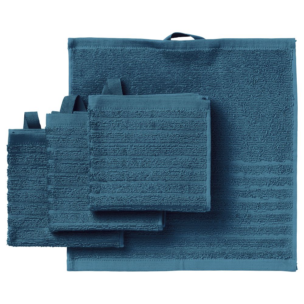 Полотенце, 30x30 см, синий IKEA VÅGSJÖN 904.880.58 - фото 1