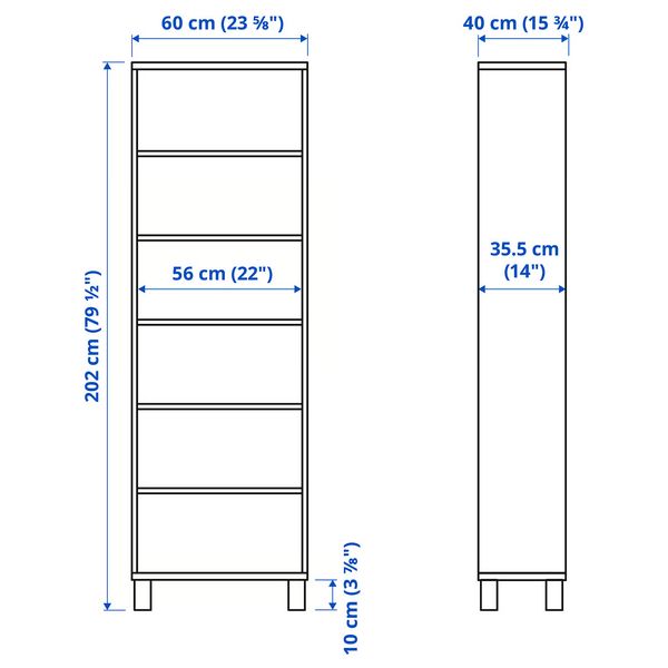 IKEA, дополнительный ракурс - схема-чертеж с размерами